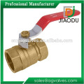 1" NPT Brass Ball Valve - Standard Port 400 WOG Red Handle